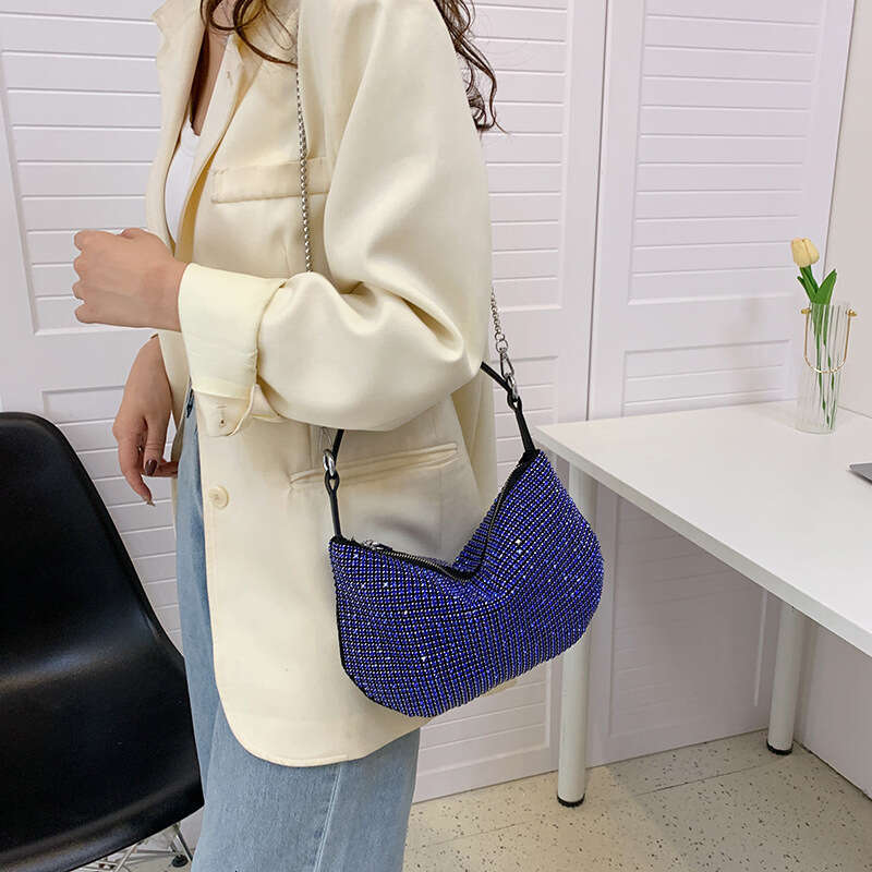 Niche Super A Water Bright Dia Bag for Women Instagram Fashion Single Shoulder Underarm Internet Celebrity Live Streaming Handheld Crossbody Bag, 2024