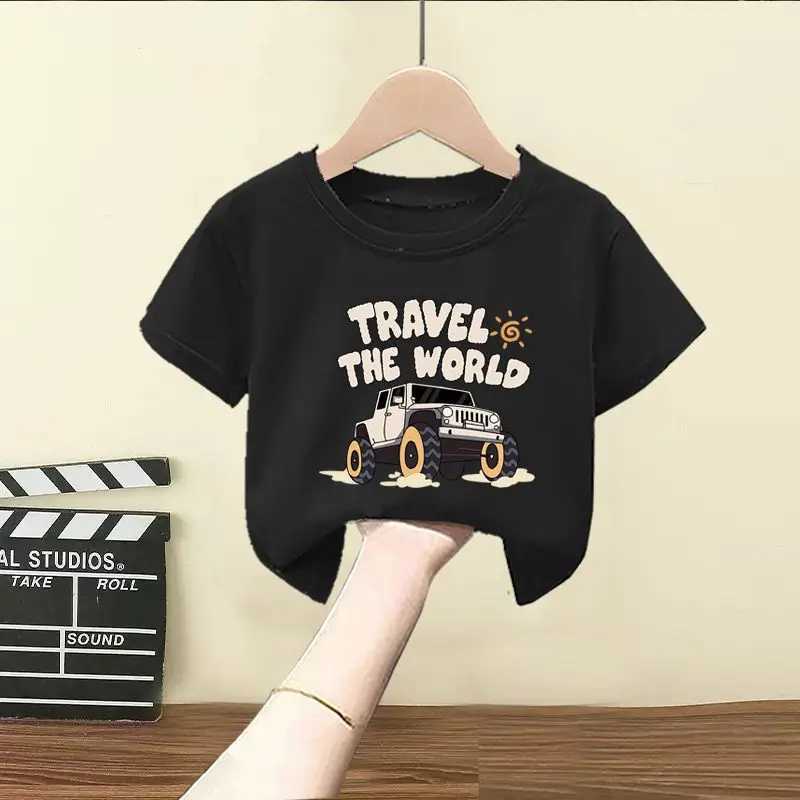 Clothing Sets Summer Children Boy Clothes Letter Printed T-Shirts And Shorts 2 Pieces Set Baby Kid Girls Short Sleeve Top Bottom Outfits H241214