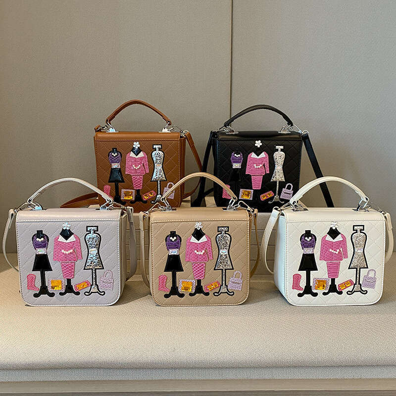 High end handbag for women in 2024, Japanese style embroidered small square niche retro single shoulder crossbody bag, 2024 temperament versatile new 