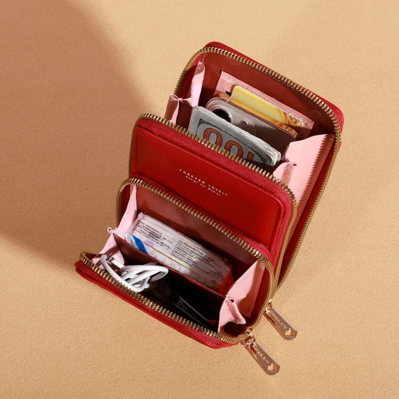 Mobile Phone Bag Female Student Shoulder Small Shoulder Bag Pocket Change Bag Hand in Hand with Wallet Mobile Phone Bag 241213
