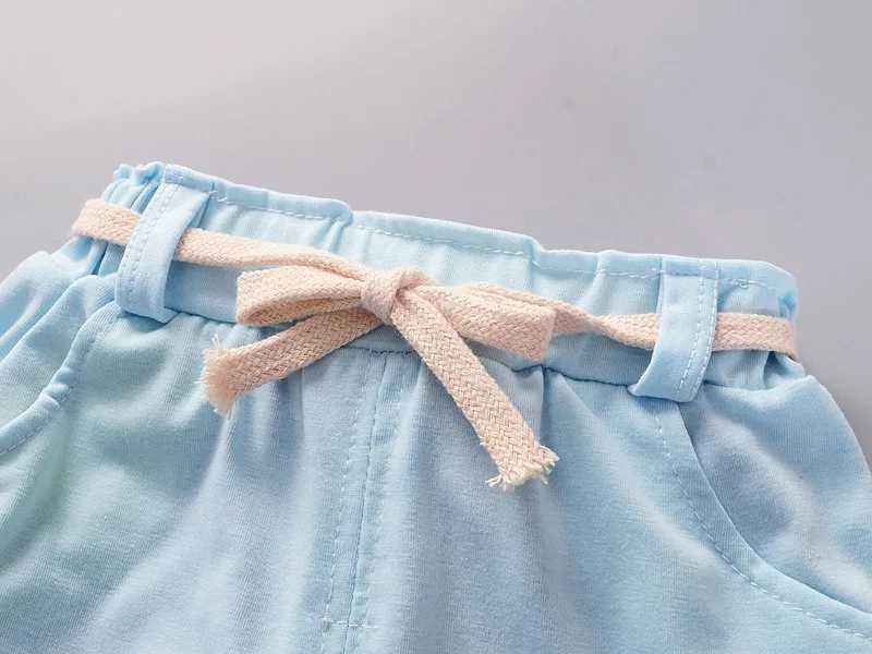 Clothing Sets Childrens Girls Clothes Summer New Baby Girl 1 2 3 4 Year Fashion Cute Vest Shorts 2Pcs/Sets Infant Outfits Kids Tracksuits H241214