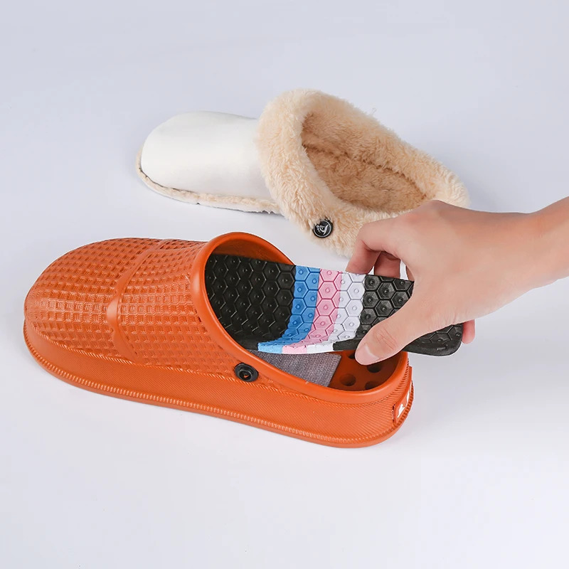 Ltolo Women ladies Men Adult Mules Warm Clogs Sandals Winter Slippers Indoor Shoes For Lady Man EUR37 38 39 40 41 42 43 44 241214