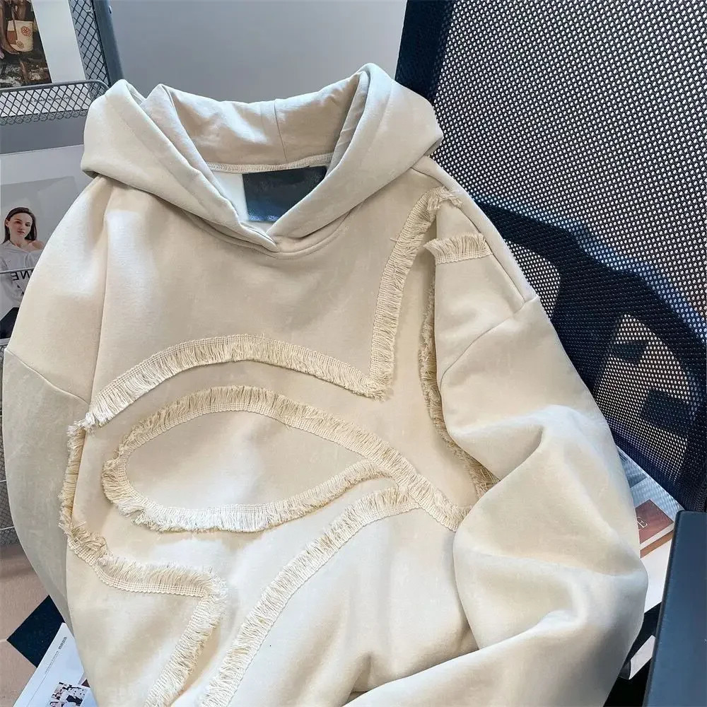 Woman Tops Korean Plain Baggy Hoodies Loose Essential 2000s Cotton Clothes Dropshiping M E Hooded Sweatshirt for Women 241214