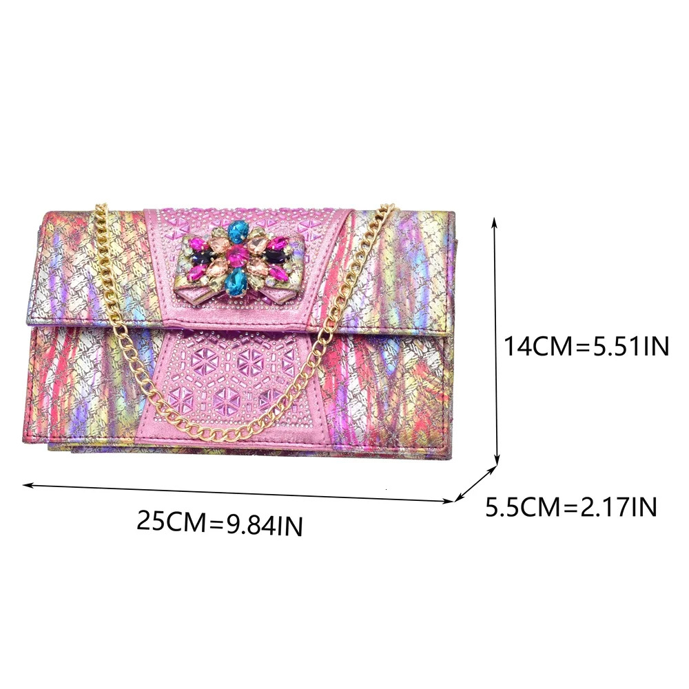 Fashion Italian Shoe Bag Set Designer 2024 African Ladies Shoes And Bags Decorated With Rhie Wedding Women Pumps