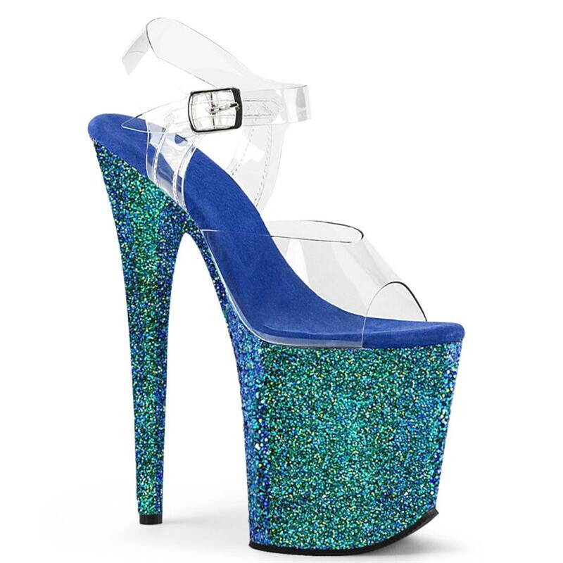 BBZAI New Pattern Superior Quality Super High Heel Ladies Shoes 20Cm Sexy Thin Heels Nightclub Sandals Waterproof 10Cm 34-45 46