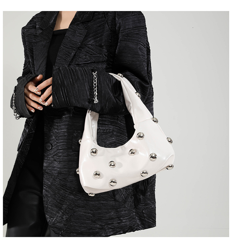 Basic Casual New Fashion Designer Multifunctional Rivet Bag Women's High-end Shoulder Bag Wallet Passport Bag