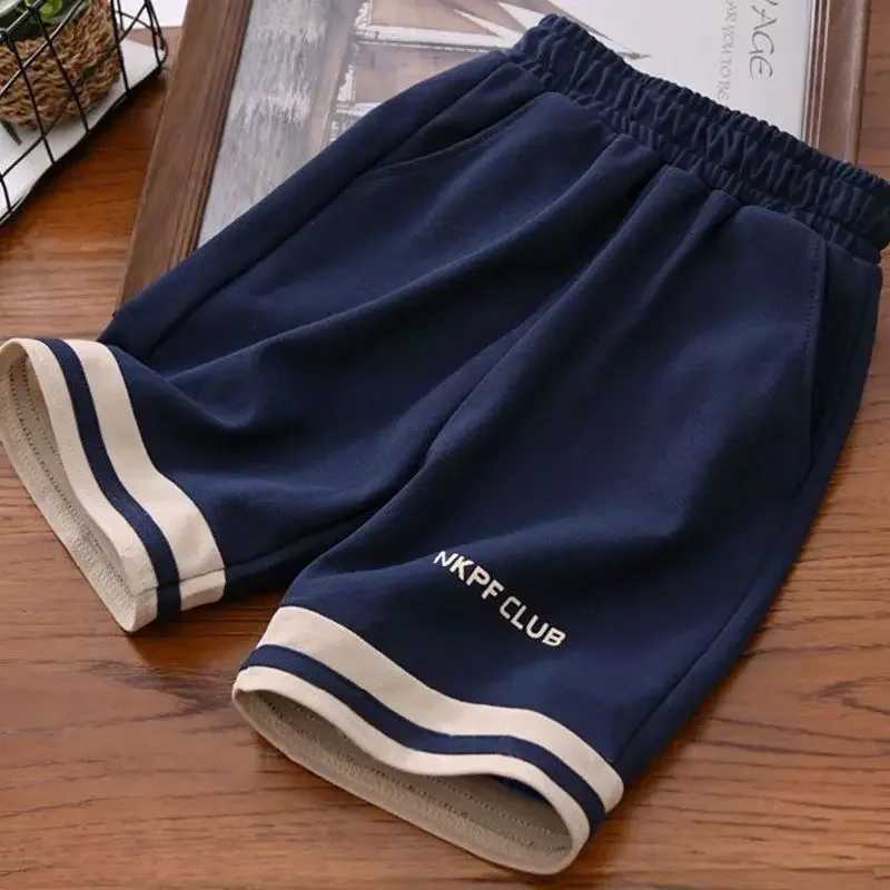 Clothing Sets Summer Children Boy Clothes Set Fashion Lapel T-shirts Top and Shorts Bottom 2 Pieces Suit Kid Short Sleeve Outfits Tracksuits H241214