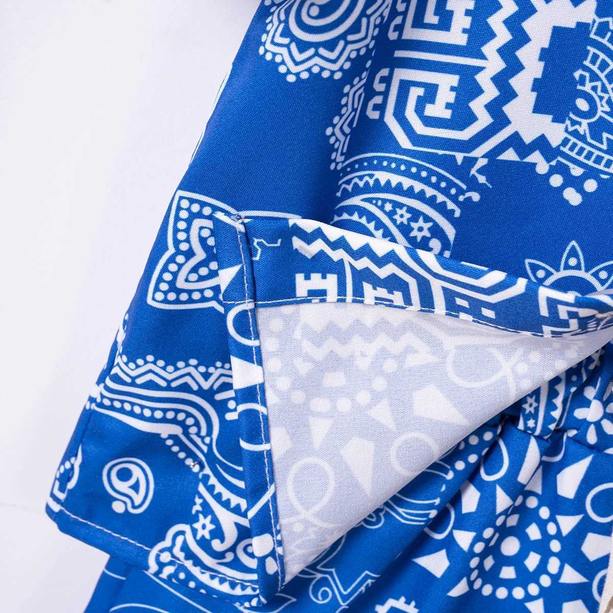 Clothing Sets New Boys Summer Shirt Suit Loose Cardigan Short-sleeved Shorts Suit Childrens Fashion Casual Suit H241214
