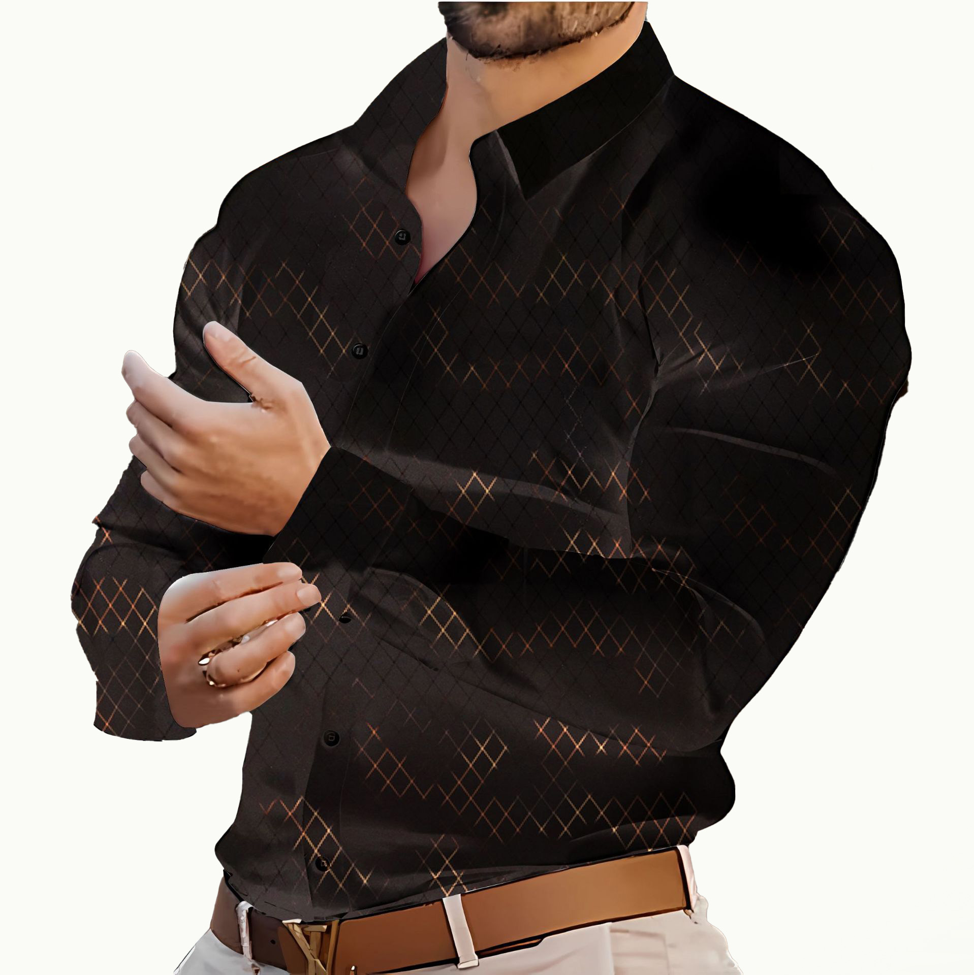 New Designer Long sleeved Casual Cotton Plaid Shirts For Men Fashion Comfortable Tops Clothing Camisa Blouse Chemise Wholesale High Quality Shirt Blou