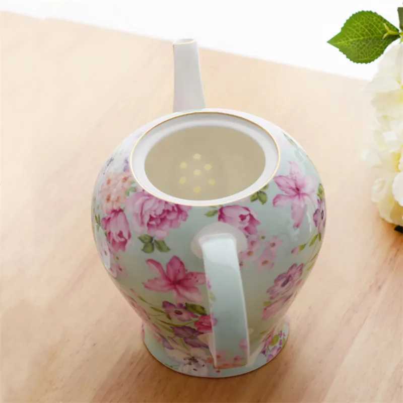 European Coffee Maker Bone Off Kettle Afternoon Tea Pot Kung Fu Set Household Large Capacity Ceramic Filter Teapot Y241214