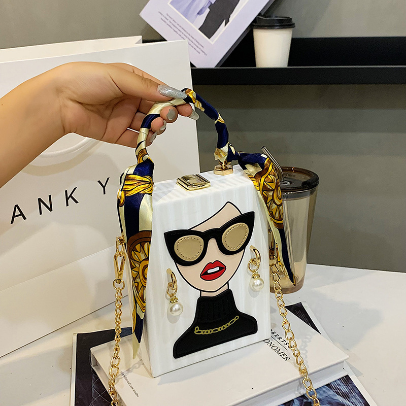 New Fashion Leather Shoulder Bag for Women Hard High Quality Hip Hop Party Designer Handbag Trendy Handbag bag