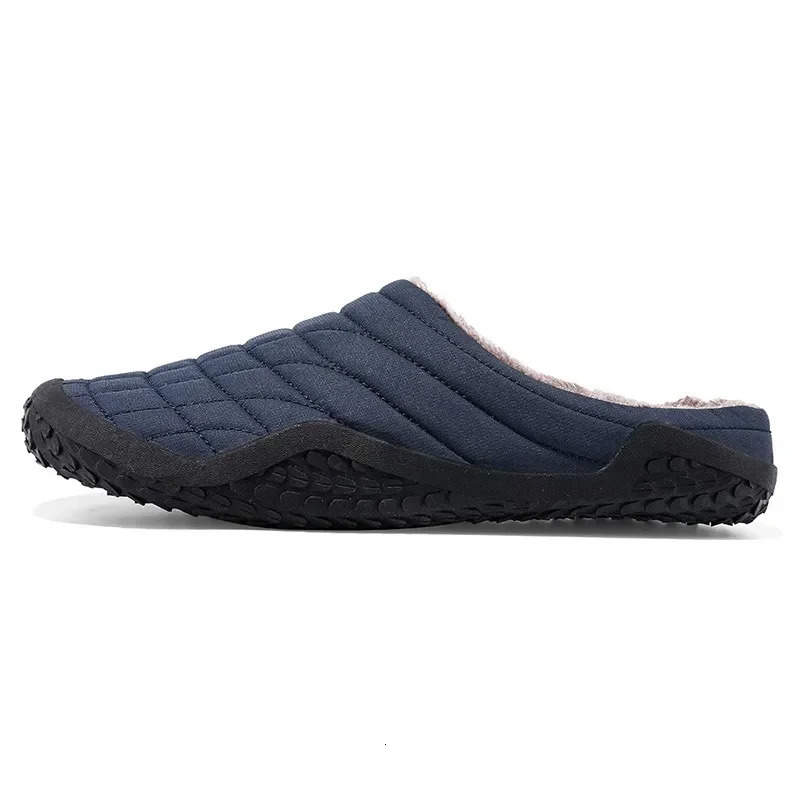 Winter Warm Men Slippers With Plush Plus 3747 Indoor Cotton Shoes Nonslip Home Mens Slides Long Fur Bedroom Unisex 241214