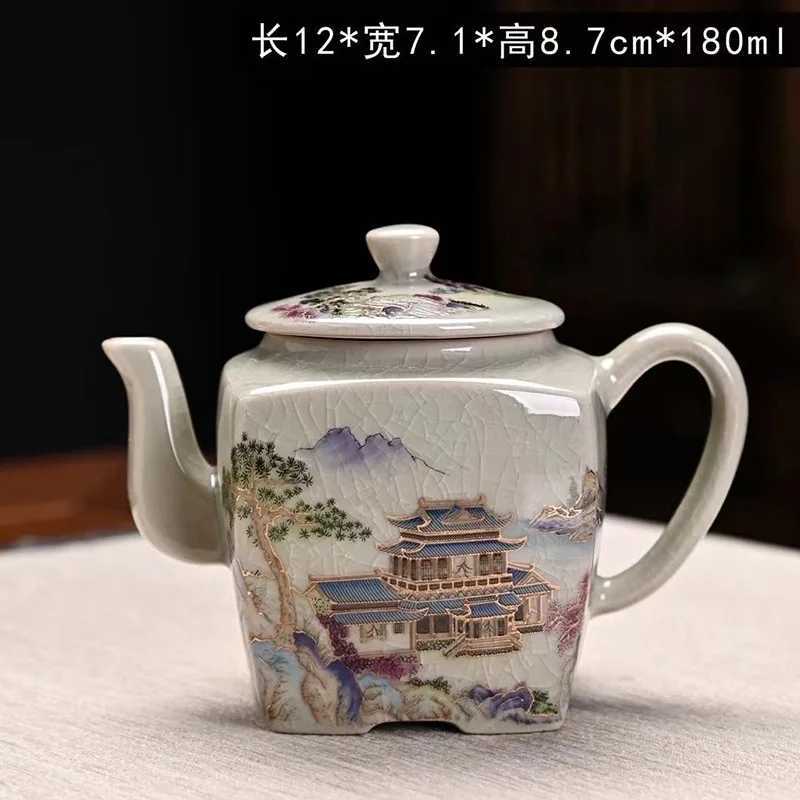 Vintage Teapot Ceramic Dragon Teapot He Li Kung Fu Teapot Set Chinese Teapot Handmade Teapot Y241214