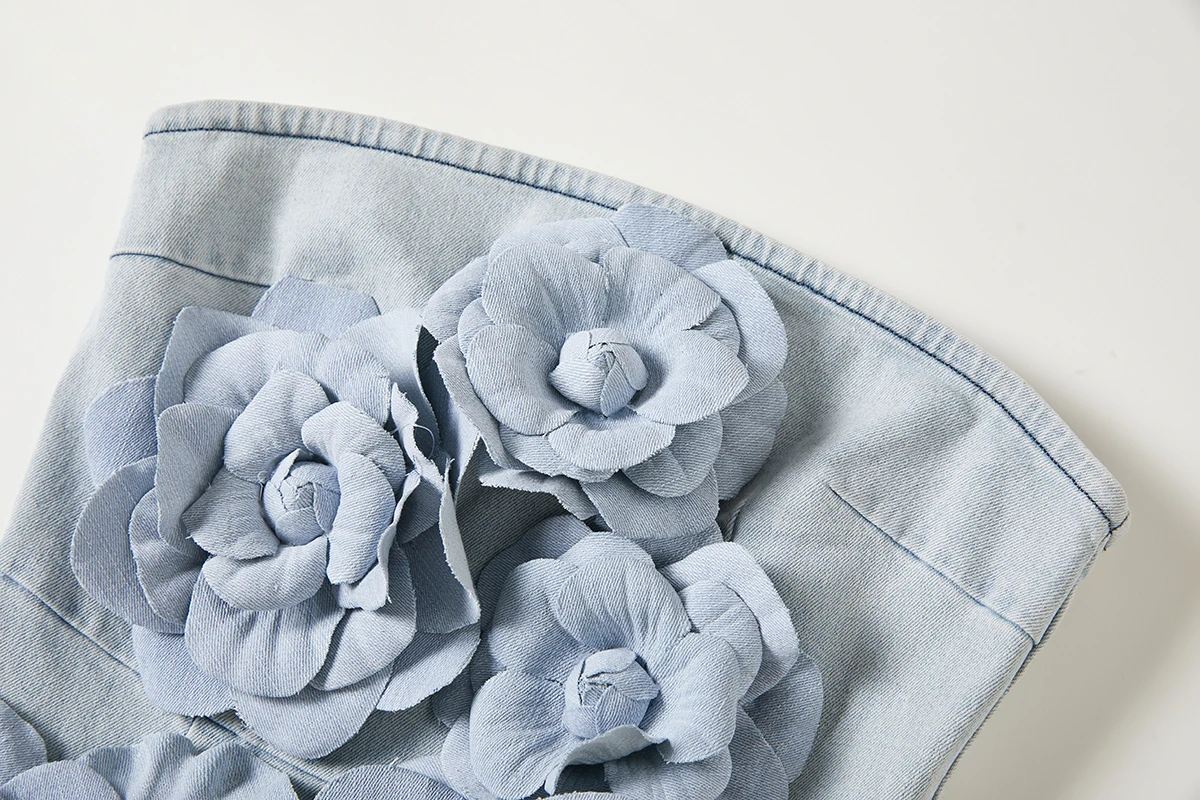 Casual Dresses French Elegant Solid 3D Appliques Flower Patchwork Slimming Dress For Women Slash Neck Sleeveless Tunic Vestidos Female Clothing 2025