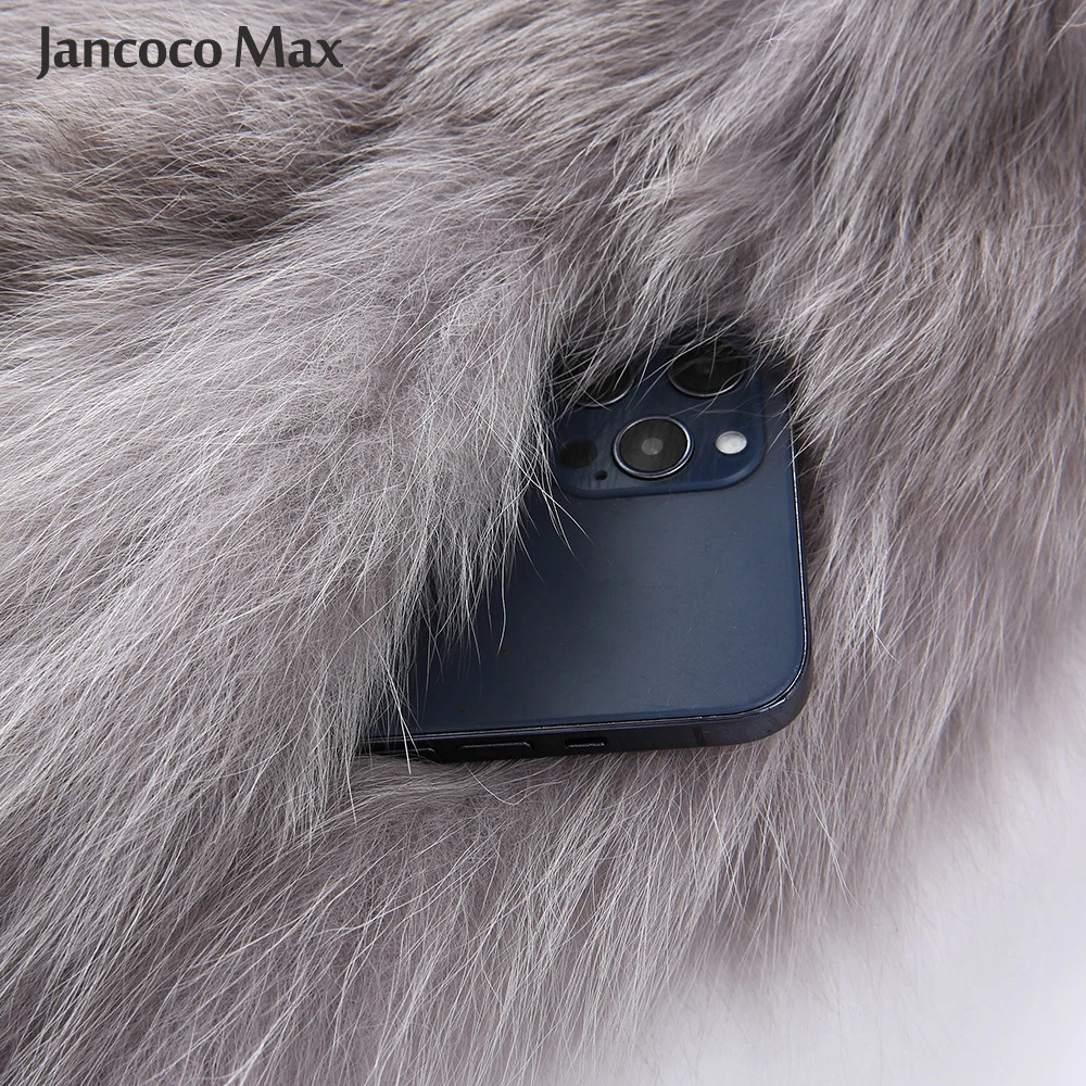 Winter fur coat womens fashion fox fur Parka warm coat womens clothing denim jacket with fur jeans S3502 241210
