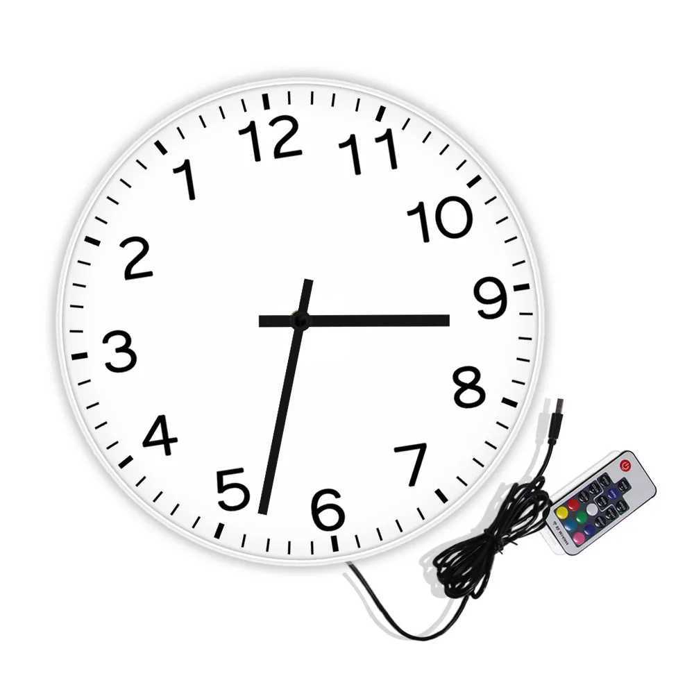 Wall Clocks Running Backwards is a simple and easy to read wall clock for modern design home decoration silent cleaning of living rooms operation in r