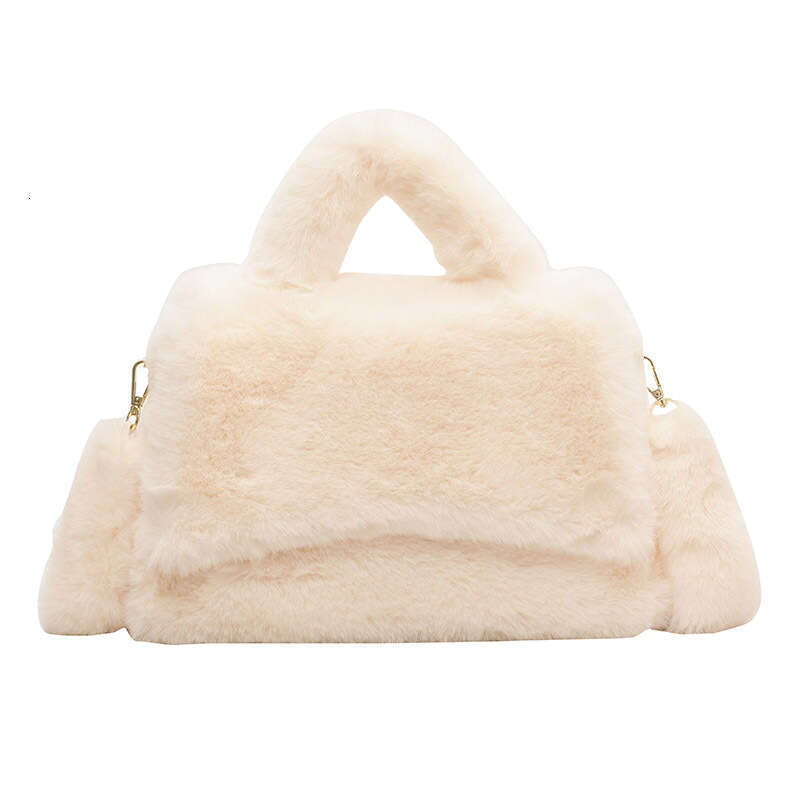 High quality hand-held commuting bag for women, super popular model, large capacity plush shoulder crossbody bag, 2024 new casual fashion trend clothi