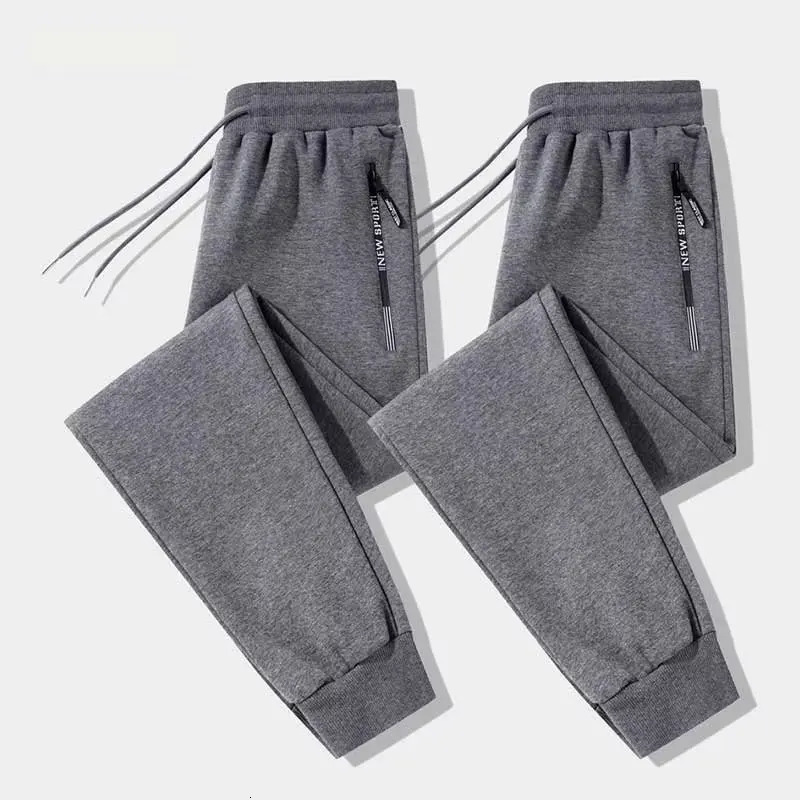 Mens casual pants spring and autumn loose straight leg long bundle feet all fashion sports sweatpants 241214