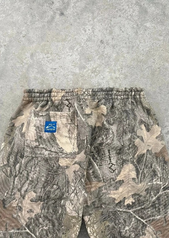 Streetwear Retro Camo Sweatpants Y2K Mens Harajuku Gothic Hip Hop Tactical Leaf Loose Elastic Waist Jogging Casual Pants 241214