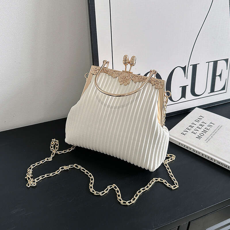 Small handbag for women, 23 styles, high-end feel, internet celebrity clip on handbag, niche single shoulder crossbody, dinner party small square bag,