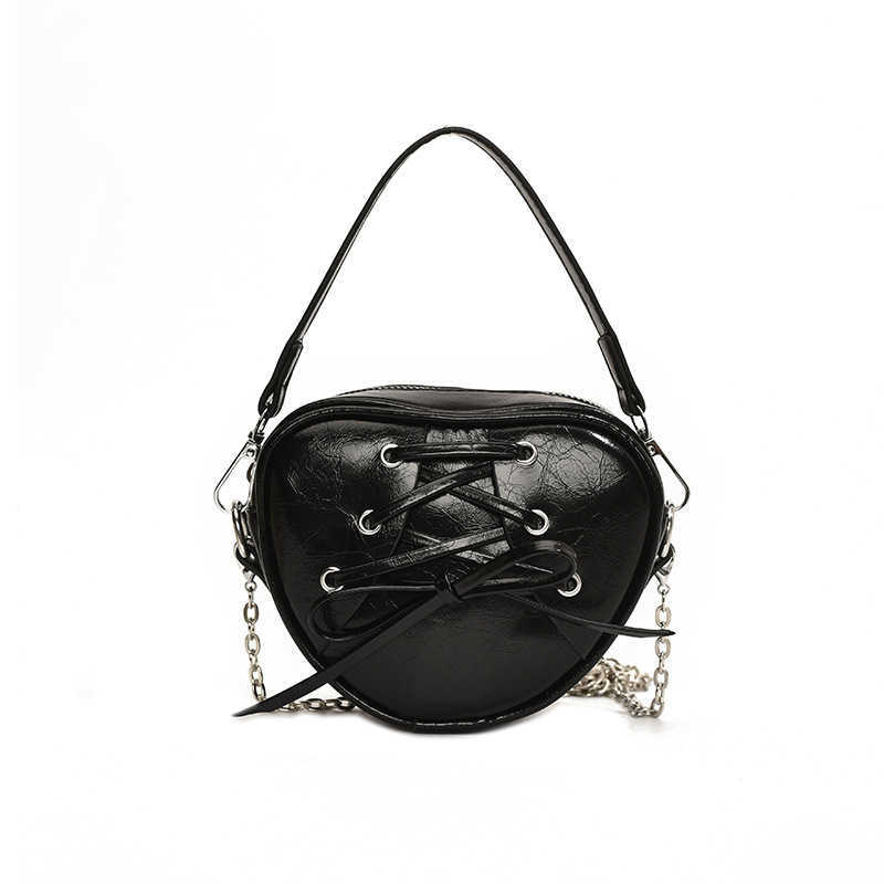 Korean version mini love bag for women new trendy fashion peach heart bag niche personality crossbody bag commuting bag