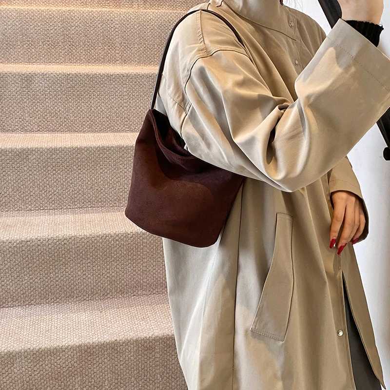 Suede Hobo Bag for Wen Handbag Purse Mini Tote Bags Vintage Shoder Bag Trendy Designer Purses Cluh Top Handle Bag Z250208