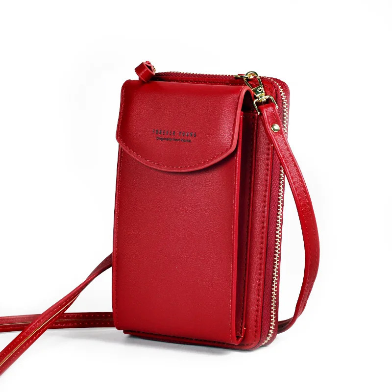 PU handbag ladies cross body mobile wallet shoulder bag 241213