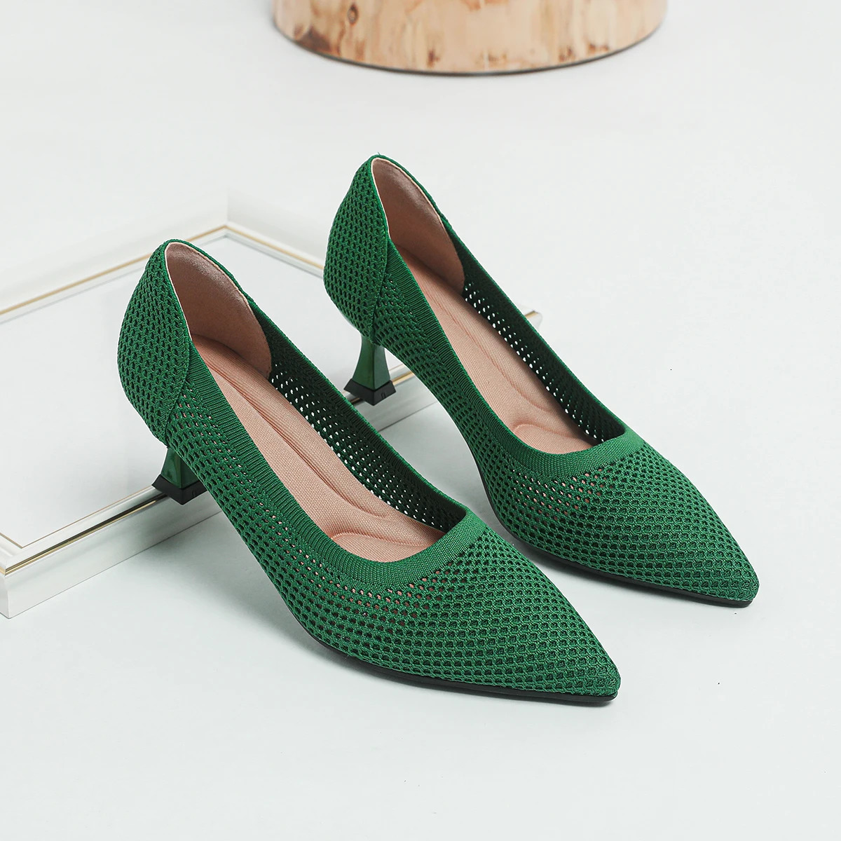 womens high heels with mesh holes for breathability height 6cm standard EUR please purchase according to foot length 241213