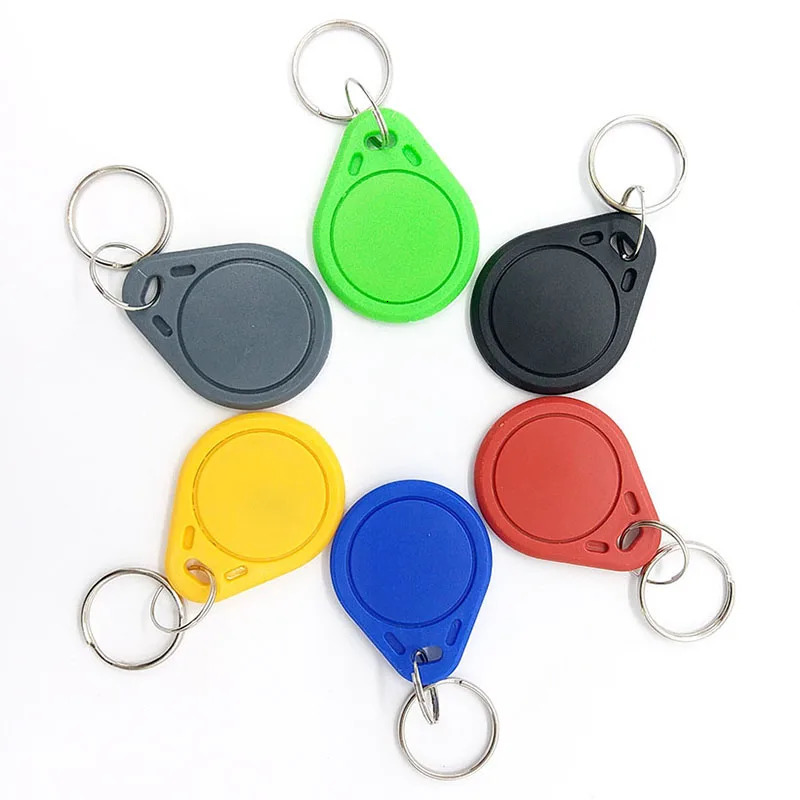 100pcs/Lot 13.56MHz rewrite 0 UID RFID tags can write ISO14443A key Fob for copying IC S50 card 241209