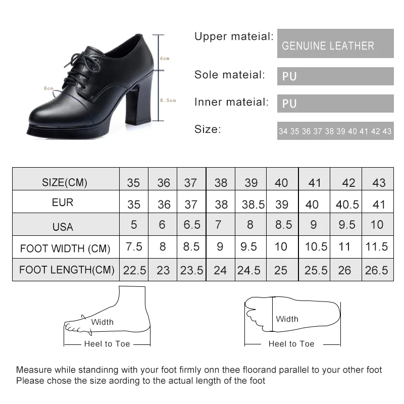 AIYUQI Women Spring Shoes High Heel Genuine Leather Ladies Shoes Thick Heel Platform Pumps Fashion Dress Shoes Women
