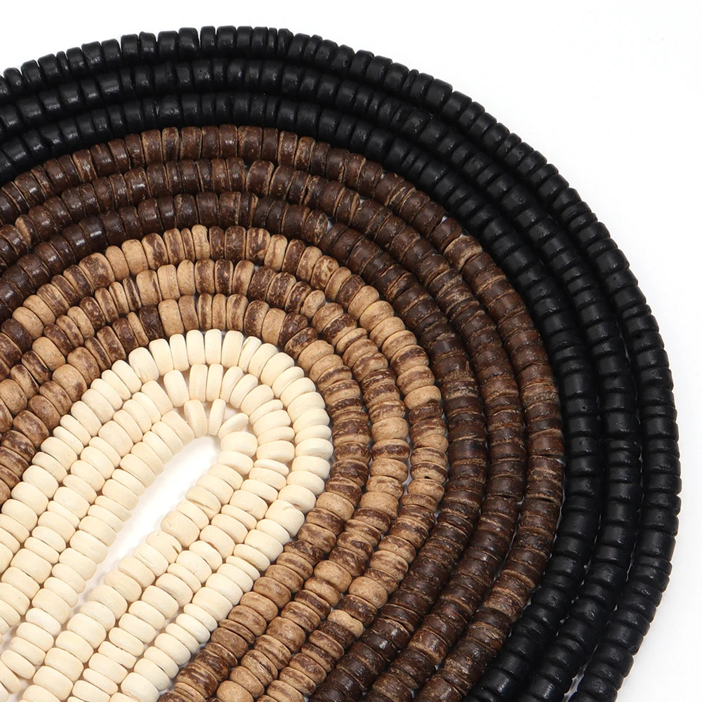 110300 pieces of round coconut shell wooden beads colorful loose used for jewelry making DIY necklace bracelet accessories 241212