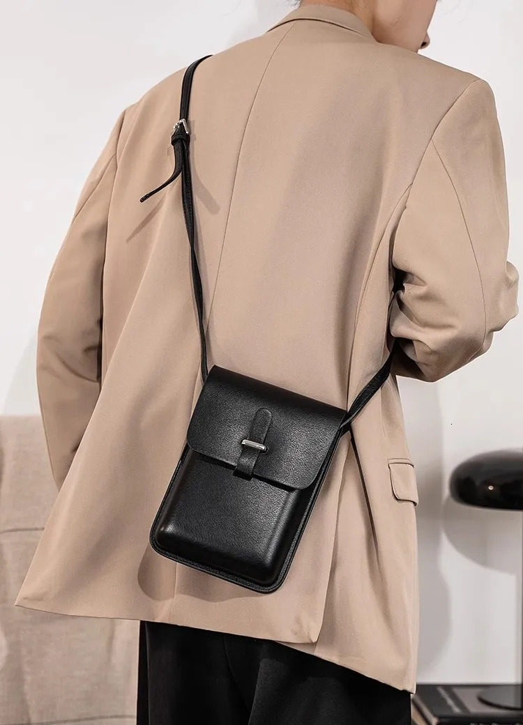 Mini Men Crossbody Fashion Male Shoulder Bags Leather Man Phone Bag