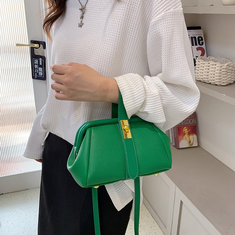 New designer women s orange PU leather small handbag shell clip bag women s gold blue cross shoulder bag trendy single shoulder bag bag