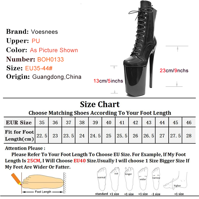 9Inch/23Cm Pole Dance Round Toe Ankle Adult Modern Boots Nightclub Stiletto Heels Platform Sexy Women Shoes Side ZIP