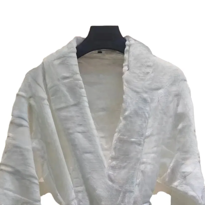 2025 Designer Soft Cotton Lovers' Robe With Neckline - Cozy Retro Style Bathrobe For Him And Her