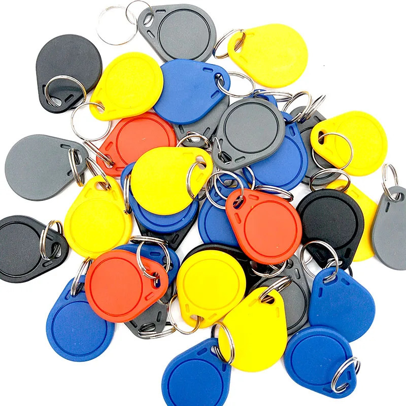 100pcs UID RFID tag keyfob for 13.56MHz Writable Block 0 HF ISO14443A for card replication 241209