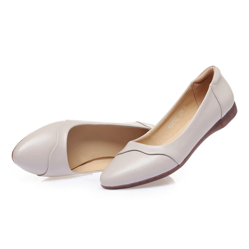 AIYUQI Women's Flat Shoes Large Size Mom Spring Shoes Casual Soft Sole Middle-aged Elderly Women's Shoes