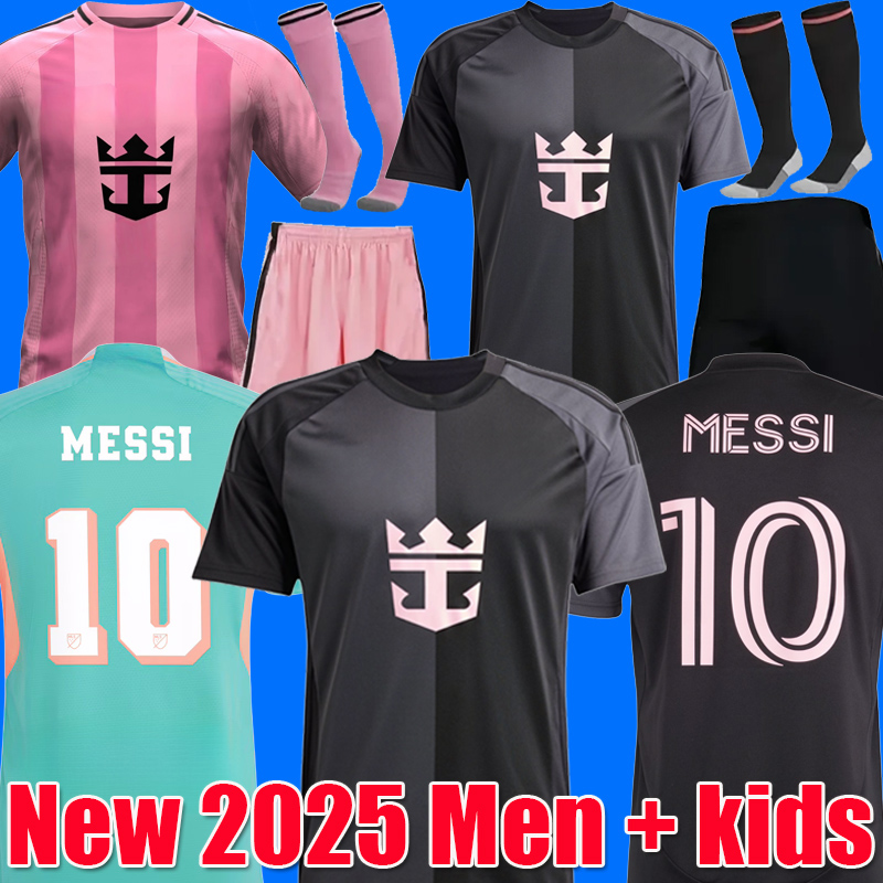 2025 inter maimi 24 25 soccer jerseys inter miamikids football kits jersey football SUAREZ TRAPP PELLEGRINI FANS PLAYER MEN KIDS KIT SETS 2024