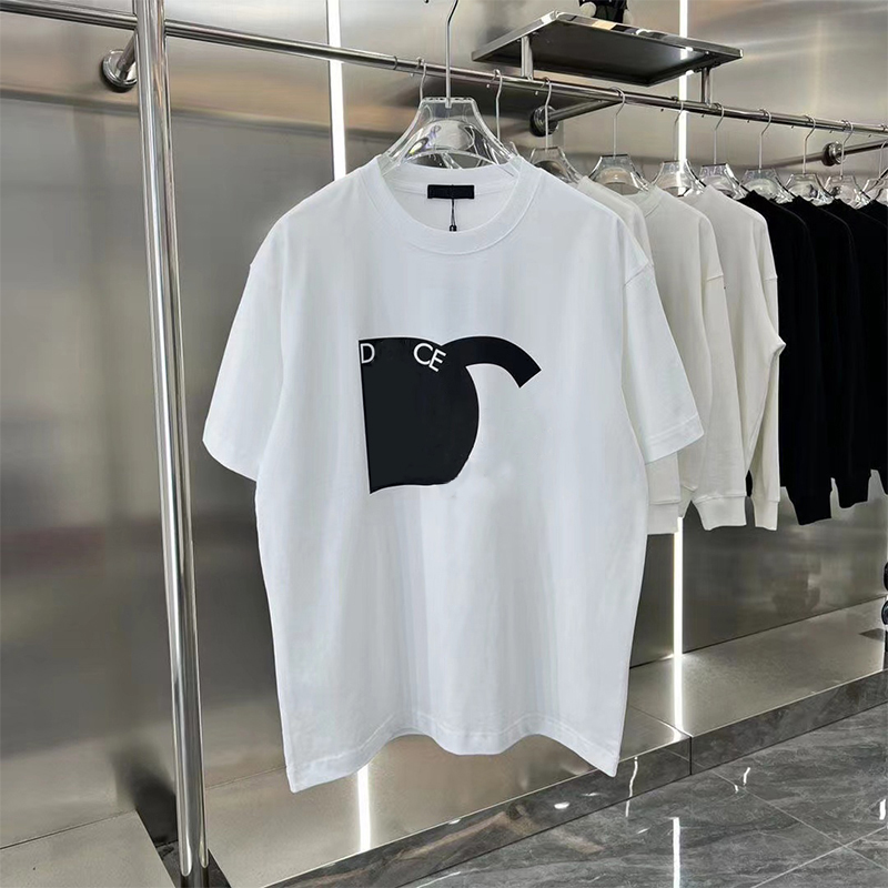 Men designer t-shirt mens and womens shirt fashionable letter printed round neck black and white short sleeved t shirt t-shirts tee mens loose fit shirts ASIAN SIZE S-5XL