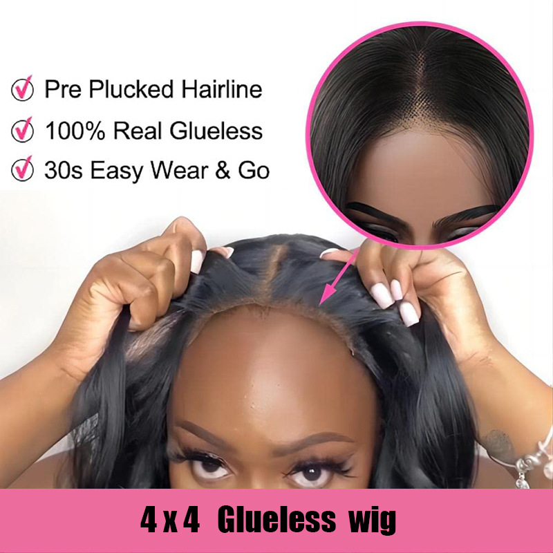 4X4 Glueless Lace Bob Wig Silky Straight Brazilian Human Hair 10-16inch Natural Color Peruvian Virgin Hair Wigs Middle Part