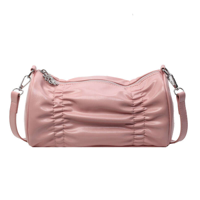 niche design crossbody female internet celebrity creative pleated candy shoulder large capacity pillow bag 2024 temperament versatile new trend clothi