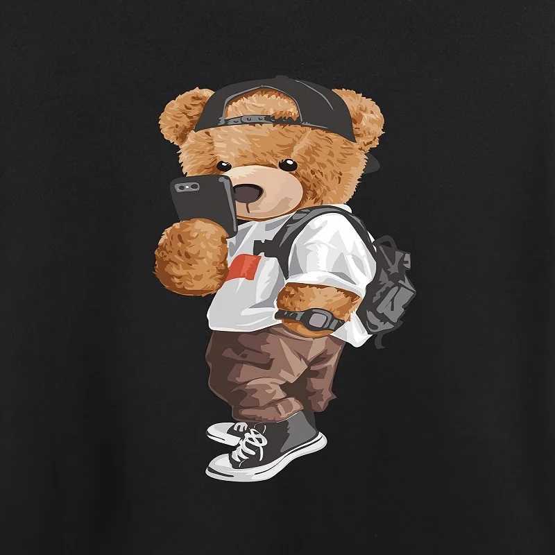 Clothing Sets Summer Baby Girl Clothes Kid Boy Printed Hat Bear T-Shirts Pants Suit Children Short Sleeve Top and Bottom 2 Pieces Set H241214