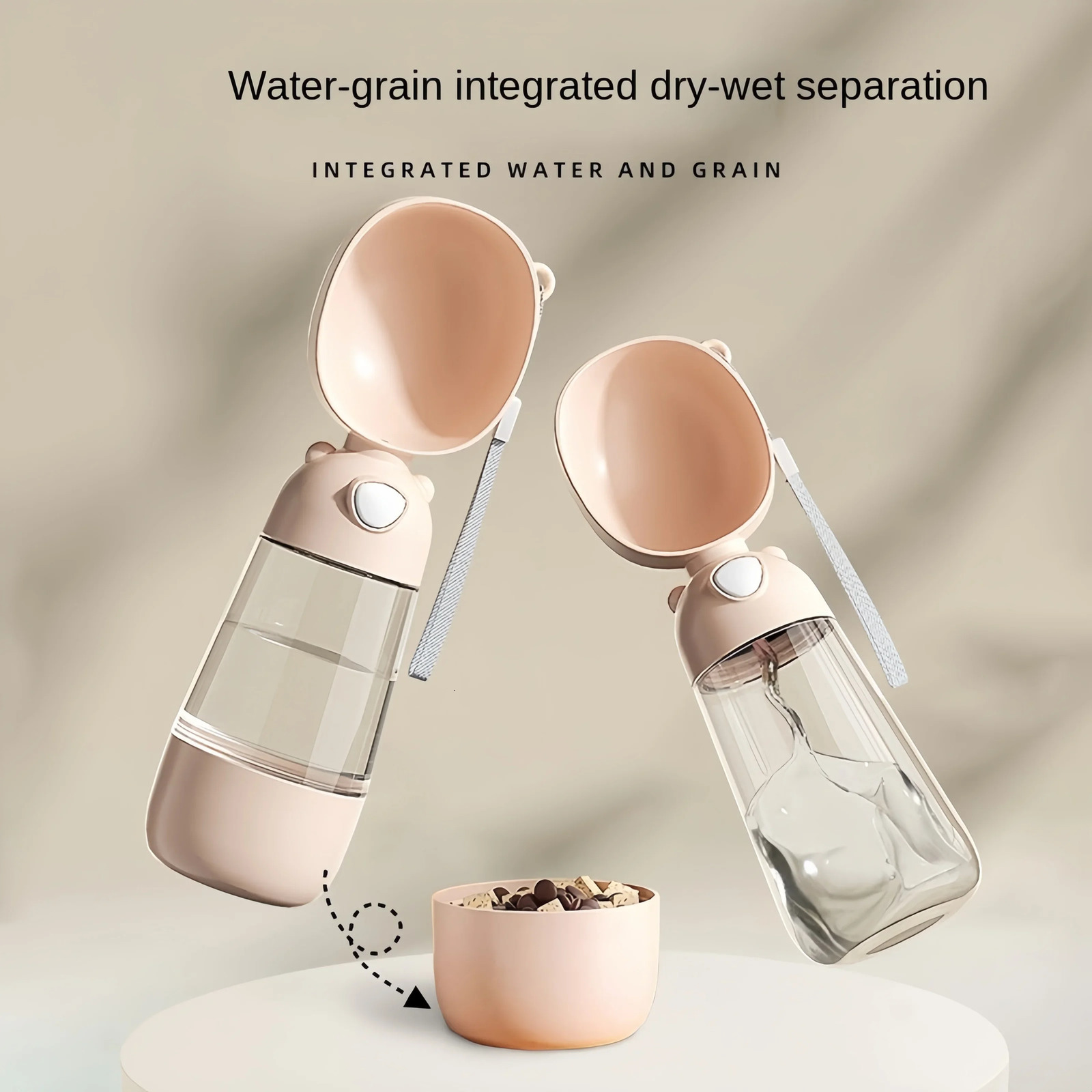 free shipping Bowl Portable Grade Material Dog Cat Travel Water Cup Bottle With Food Dispenser Pet Supplies 241214