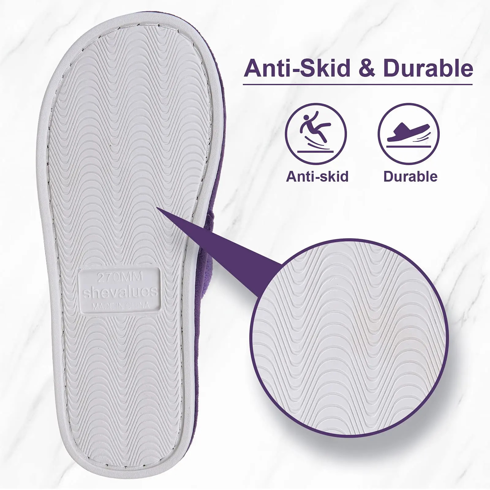 Comwarm Plush House Slippers For Women And Man Open Toe Cozy Cotton Shoes Indoor Outdoor Flat Soft Breathable Nonslip Sandals 241214