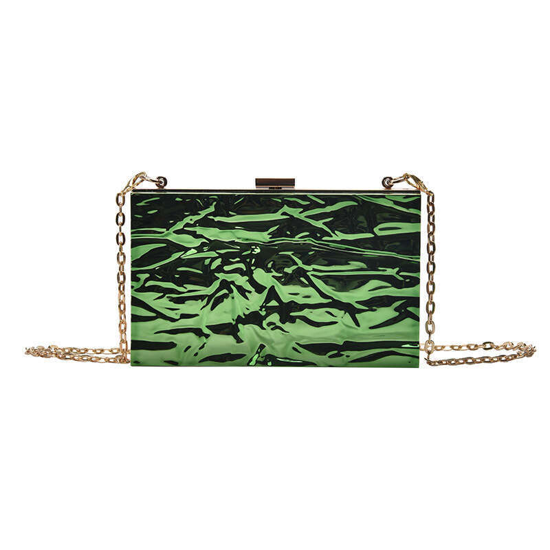 Bag women's Korean version fashionable candy colored western-style handbag Instagram internet famous ice crack crossbody bag 2024 new style tempe