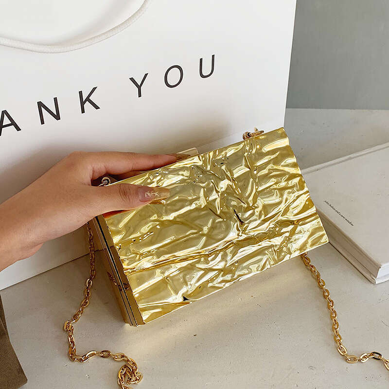 Bag women's Korean version fashionable candy colored western-style handbag Instagram internet famous ice crack crossbody bag 2024 new style tempe