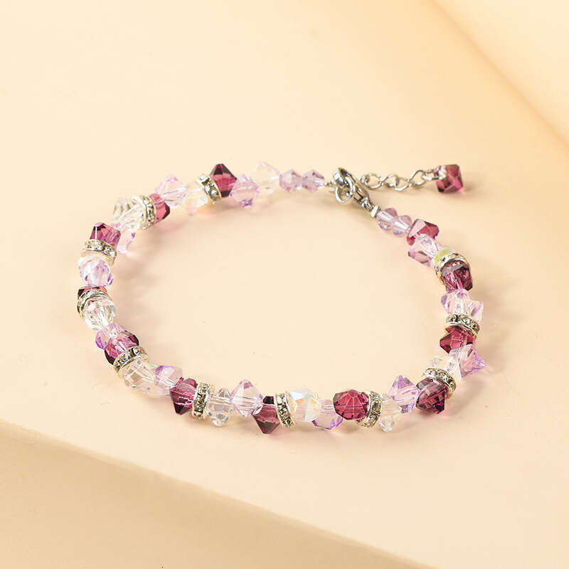 Women's Beaded Simple Fashion Crystal Bracelet, Sweet and Elegant, Korean Style Strings Bracelet