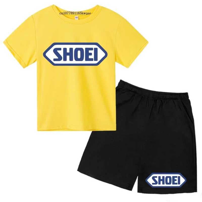 Clothing Sets Kids Fashion Summer Letter Print Breathable T-shirts+Pants 2pcs Sporty Suits 3-13Years Boys Girls Daily Outfits Children Clothes H241214