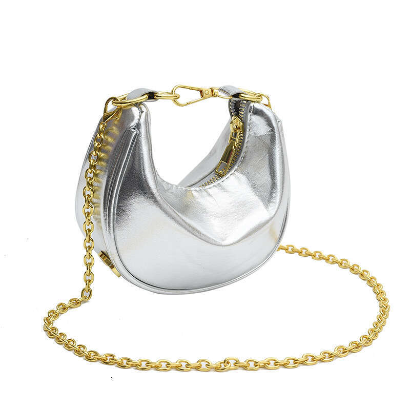 Sexy Summer Clothes for Women, hot Shiny Crescent Shoulder Bag, New Trendy Bags , Versatile Armpit Bag