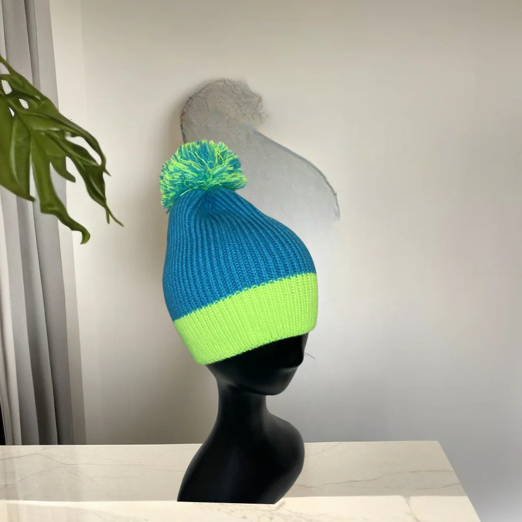 serve knitted hat womens autumn and winter warm candy color flip cover womens fashion skeleton bean wholesale 241211